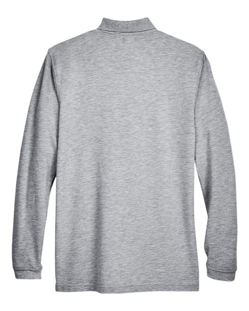 Harriton Men's Easy Blend Long Sleeve Polo-2