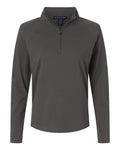 Devon & Jones Women's Seaton Pebble Textured Quarter-Zip Pullover-1
