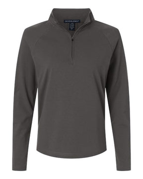 Devon & Jones Women's Seaton Pebble Textured Quarter-Zip Pullover-1