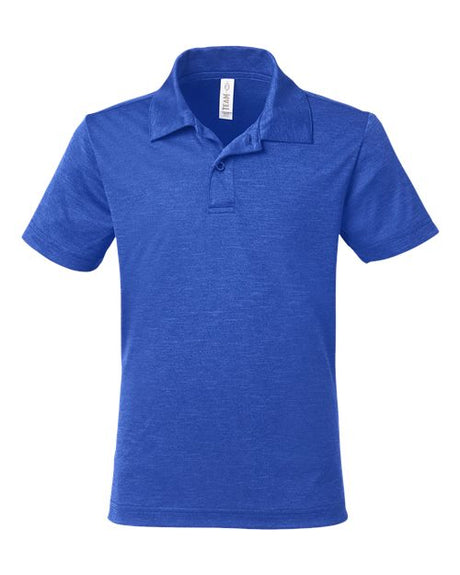 Team 365 Youth Zone Sonic Heather Performance Polo-1