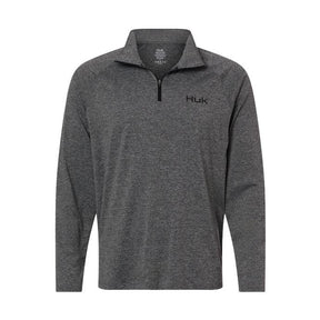 HUK Men's Airweight Heather Quarter-Zip Pullover-1