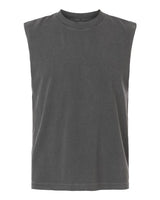 American Apparel Men's Heavyweight Cotton Garment-Dyed Mid-Length Muscle Tee-1
