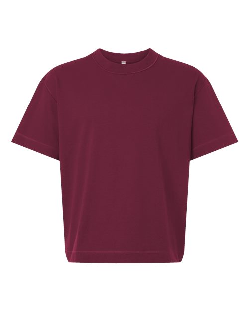 American Apparel Men's Heavyweight Cotton Mid-Length Tee-1
