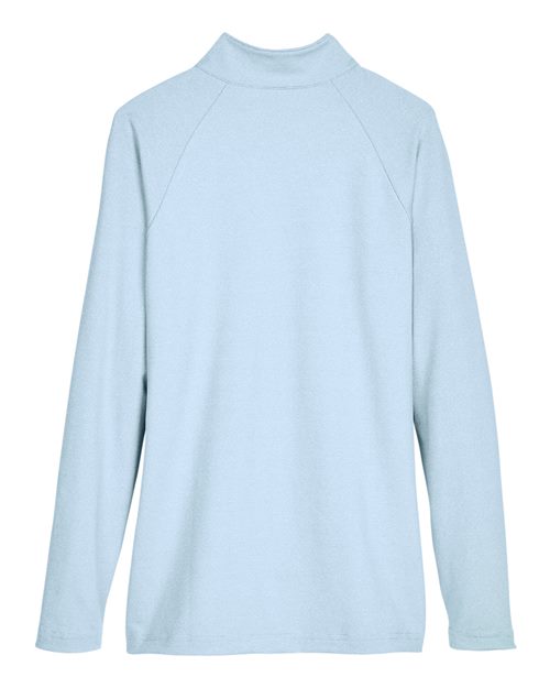 Devon & Jones Women's CrownLux Performance Clubhouse Micro-Stripe Quarter-Zip Pullover-2