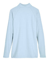Devon & Jones Women's CrownLux Performance Clubhouse Micro-Stripe Quarter-Zip Pullover-2
