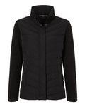Weatherproof Women's Mixed Media Chevron Jacket-1