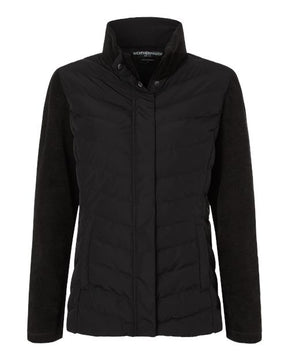 Weatherproof Women's Mixed Media Chevron Jacket-1