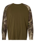 RealTree Men's Realtree Performance Colorblocked Long Sleeve T-Shirt-1