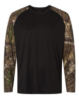 RealTree Men's Realtree Performance Colorblocked Long Sleeve T-Shirt-1