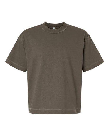 American Apparel Men's Heavyweight Cotton Mid-Length Tee-1