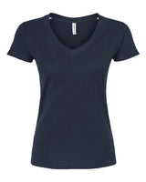 Tultex Women's Fine Jersey V-Neck T-Shirt-1