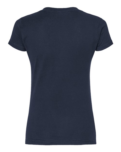 Tultex Women's Fine Jersey V-Neck T-Shirt-2