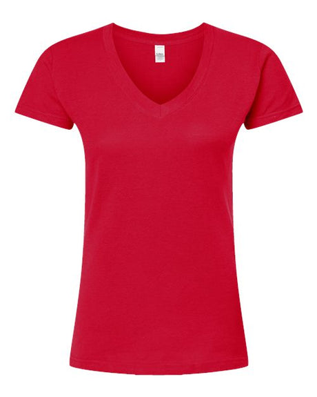 Tultex Women's Fine Jersey V-Neck T-Shirt-1