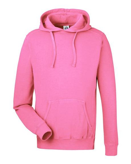 J. America Unisex Pigment Dyed Fleece Hooded Sweatshirt 8730JA-1