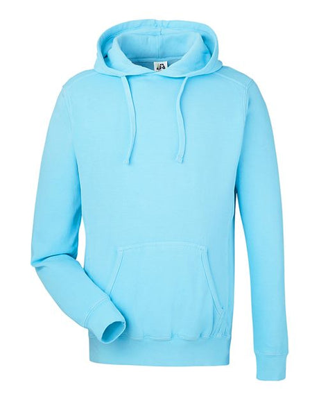 J. America Unisex Pigment Dyed Fleece Hooded Sweatshirt 8730JA-1