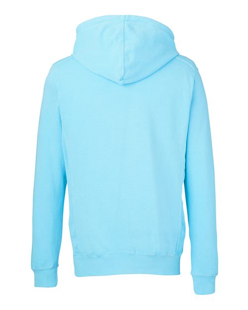 J. America Unisex Pigment Dyed Fleece Hooded Sweatshirt 8730JA-2