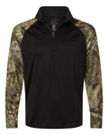 RealTree Men's Realtree Performance Colorblocked Quarter-Zip Pullover-1