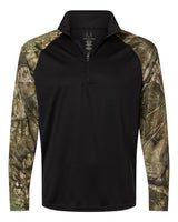 RealTree Men's Realtree Performance Colorblocked Quarter-Zip Pullover-1
