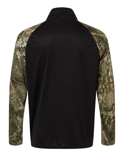 RealTree Men's Realtree Performance Colorblocked Quarter-Zip Pullover-2