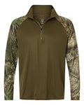RealTree Men's Realtree Performance Colorblocked Quarter-Zip Pullover-1