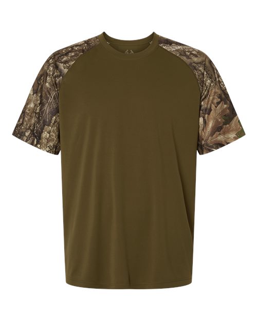 RealTree Men's Realtree Performance Colorblock T-Shirt-1