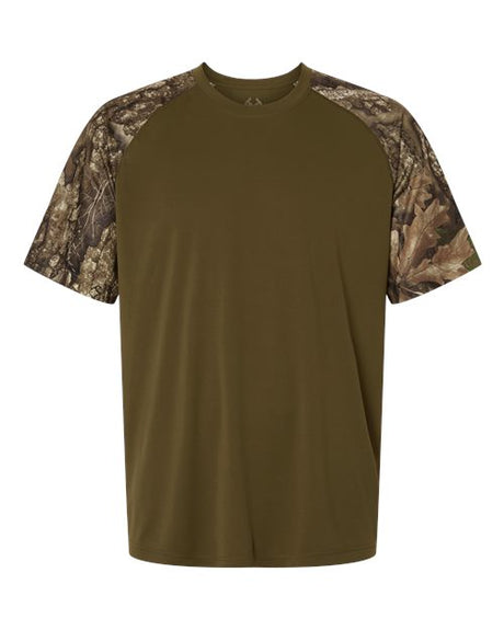 RealTree Men's Realtree Performance Colorblock T-Shirt-1