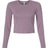 American Apparel Women's Baby Rib Long Sleeve Cropped Tee-1