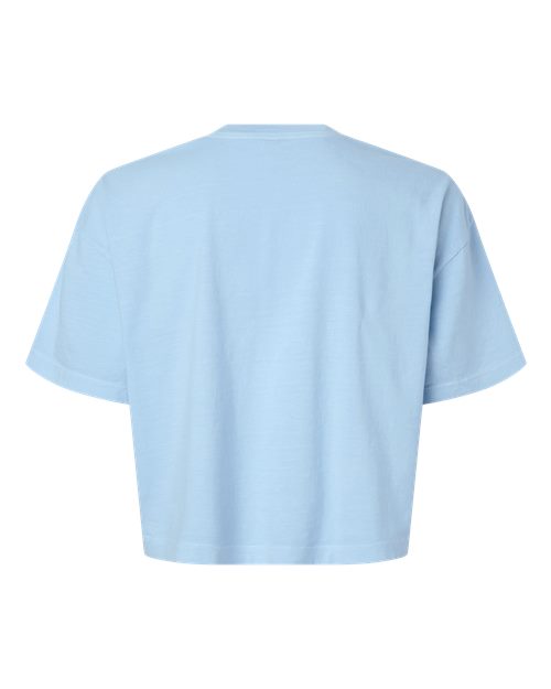 American Apparel Women's Garment-Dyed Heavyweight Cropped Tee-2