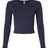 American Apparel Women's Baby Rib Long Sleeve Cropped Tee-1