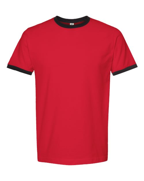Tultex Men's Fine Jersey Ringer T-Shirt-1