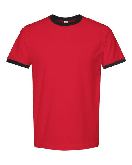 Tultex Men's Fine Jersey Ringer T-Shirt-1
