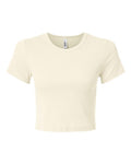 American Apparel Women's Baby Rib Cropped Tee-1