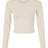 American Apparel Women's Baby Rib Long Sleeve Cropped Tee-1