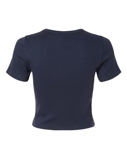 American Apparel Women's Baby Rib Cropped Tee-2