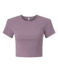 American Apparel Women's Baby Rib Cropped Tee-1