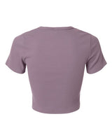 American Apparel Women's Baby Rib Cropped Tee-2