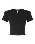 American Apparel Women's Baby Rib Cropped Tee-1