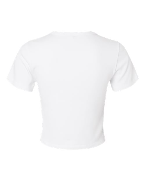 American Apparel Women's Baby Rib Cropped Tee-2