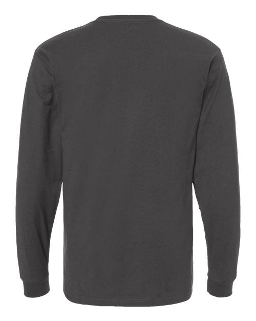 Tultex Men's Heavyweight Jersey Long Sleeve T-Shirt-2