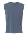 American Apparel Men's Heavyweight Cotton Garment-Dyed Mid-Length Muscle Tee-1