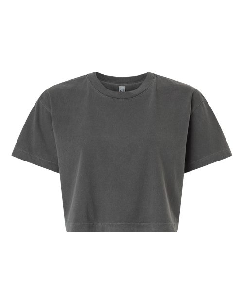 American Apparel Women's Garment-Dyed Heavyweight Cropped Tee-1