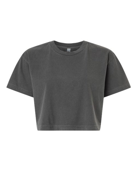 American Apparel Women's Garment-Dyed Heavyweight Cropped Tee-1