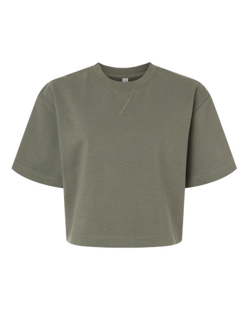 American Apparel Women's French Terry Mid-Length Boxy Top-1