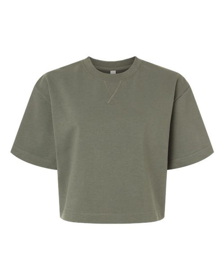 American Apparel Women's French Terry Mid-Length Boxy Top-1