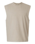 American Apparel Men's Heavyweight Cotton Garment-Dyed Mid-Length Muscle Tee-1