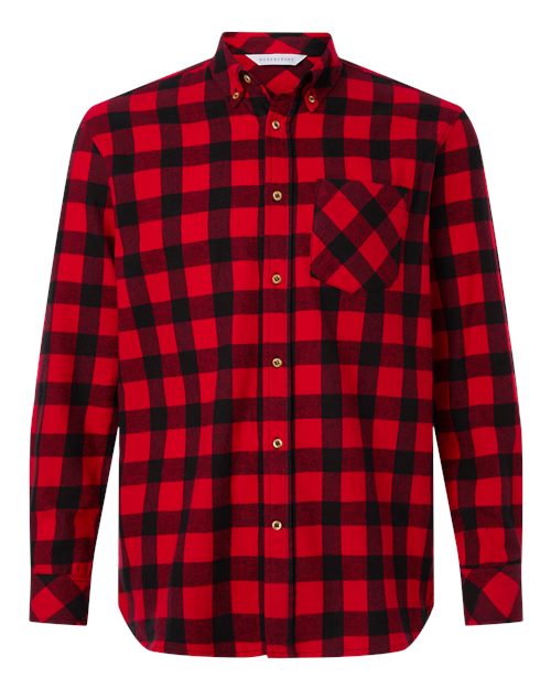 Boxercraft Men's Flannel Button Down Shirt-1