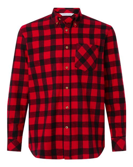 Boxercraft Men's Flannel Button Down Shirt-1