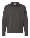 ComfortWash by Hanes Men's Garment-Dyed Polo Collar Sweatshirt-1