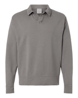 ComfortWash by Hanes Men's Garment-Dyed Polo Collar Sweatshirt-1