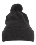 YP Classics Pom-Pom Cuffed Knit Beanie